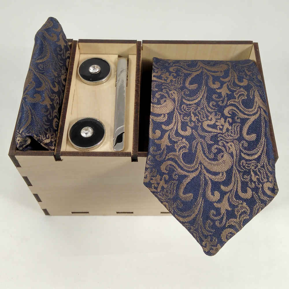 Price and Buy Men’s Tie, Handkerchief & Cufflinks Neckwear Set – Luxurious Kian