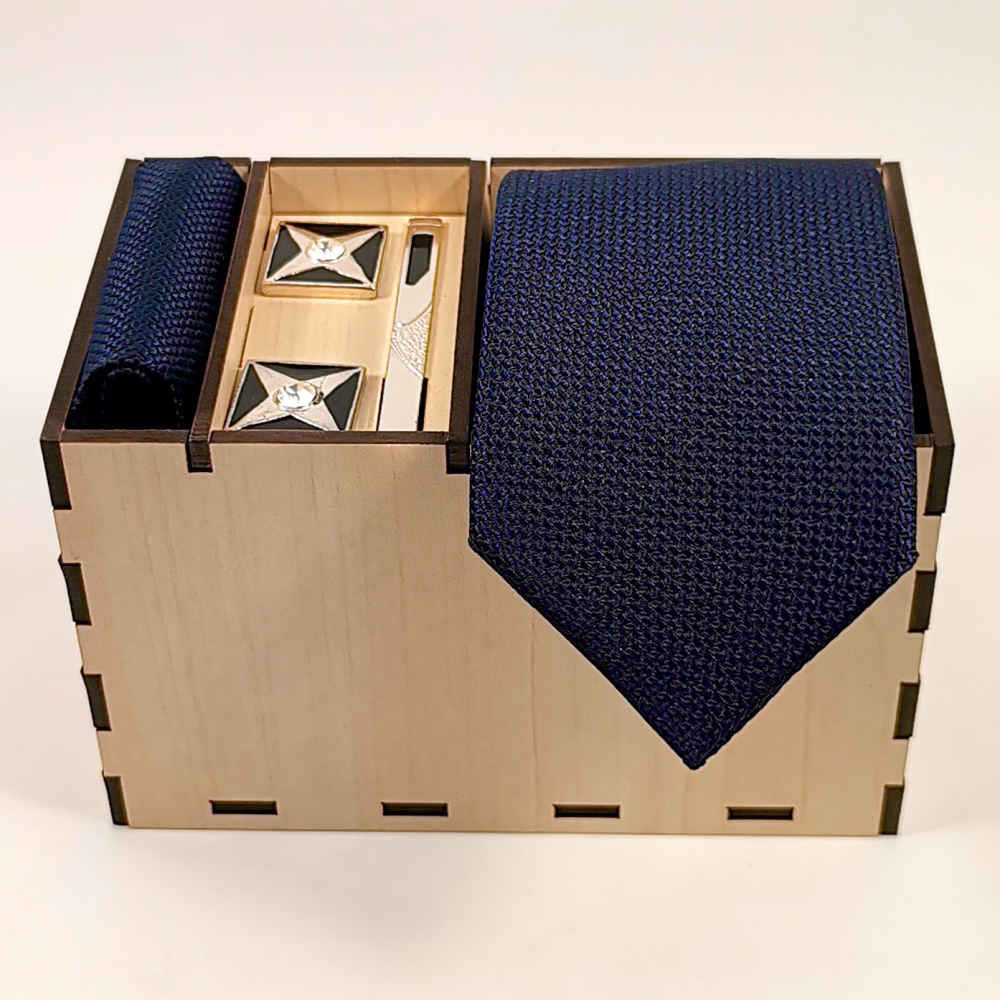 Price and Buy Men’s Tie, Handkerchief & Cufflinks Neckwear Set – Luxurious Maria - Image 3