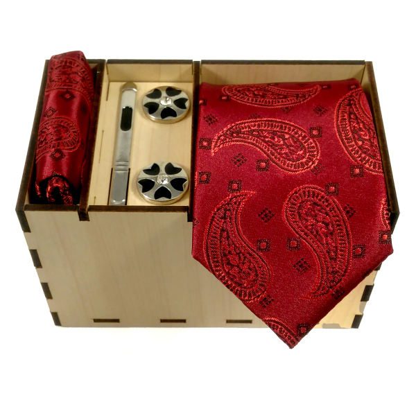 Price and Buy Men’s Tie, Handkerchief & Cufflinks Neckwear Set – Luxurious Red_68f719338f111.jpeg Price and Buy Men’s Tie, Handkerchief & Cufflinks Neckwear Set – Luxurious Red