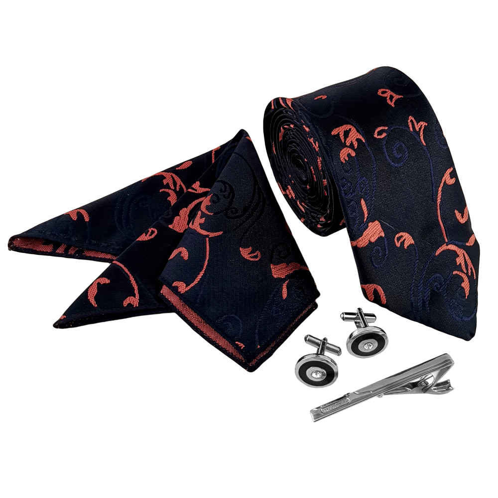 Price and Buy Men’s Tie, Handkerchief & Cufflinks Neckwear Set – Luxurious Yavar