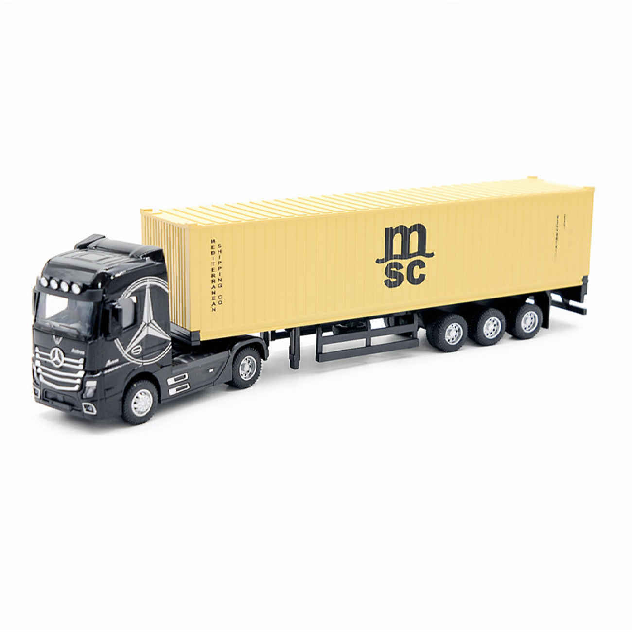 Price and Buy Mercedes-Benz Actros 1996 Toy Truck – with MSC Shipping Container and Intricate Details - Image 4