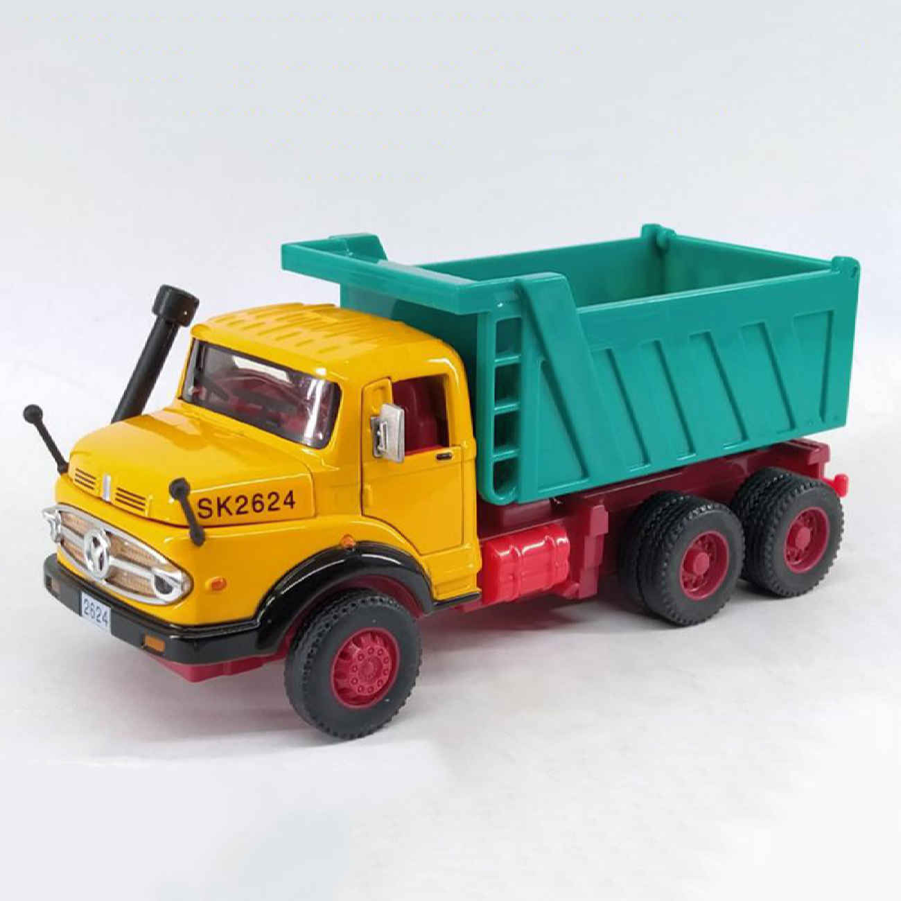 Price and Buy Mercedes-Benz Kurzhauber Model 1959 Dump Lorry Toy Truck Diecast Musical with Headlights - Image 3