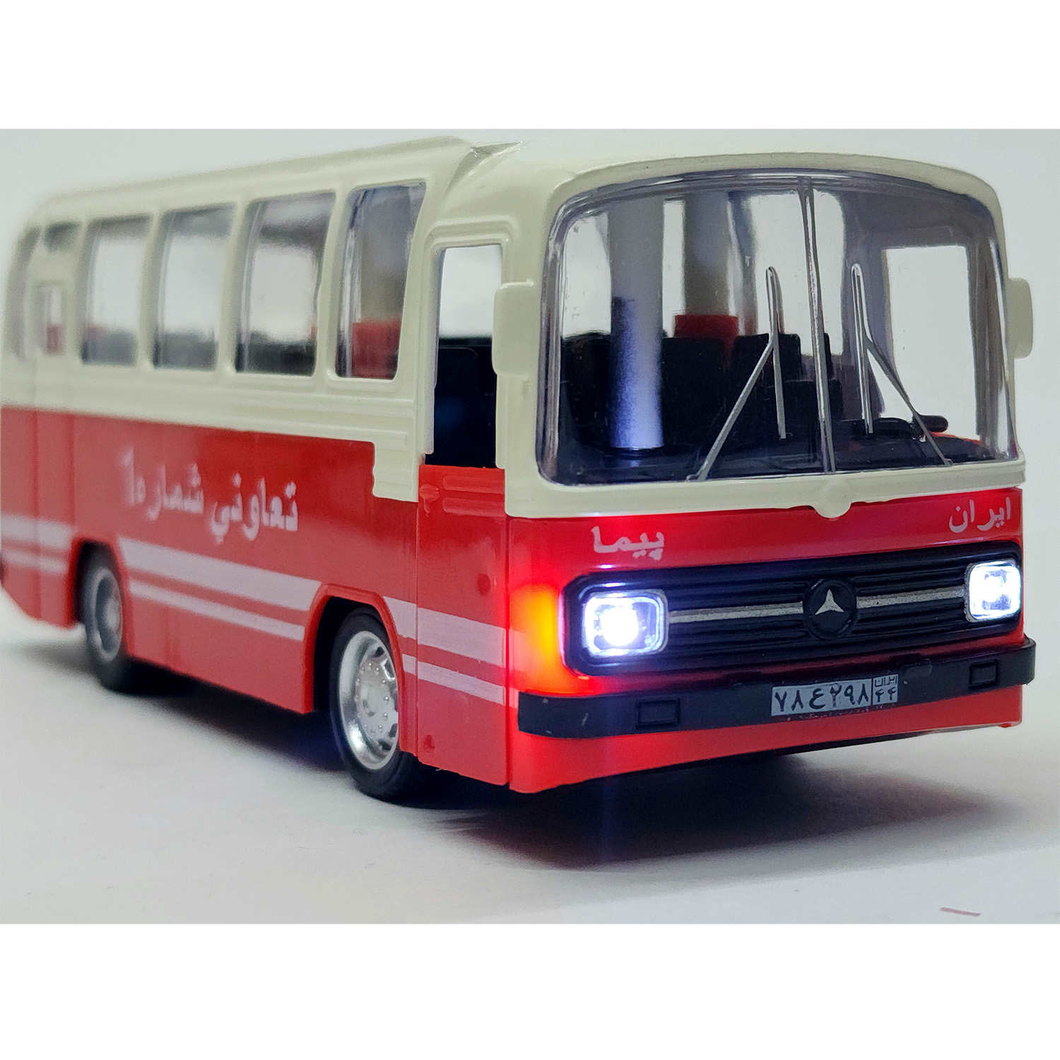 Price and Buy Mercedes Benz O 303 Model 1974 Toy Bus – Diecast Battery Operated with Headlights - Image 10