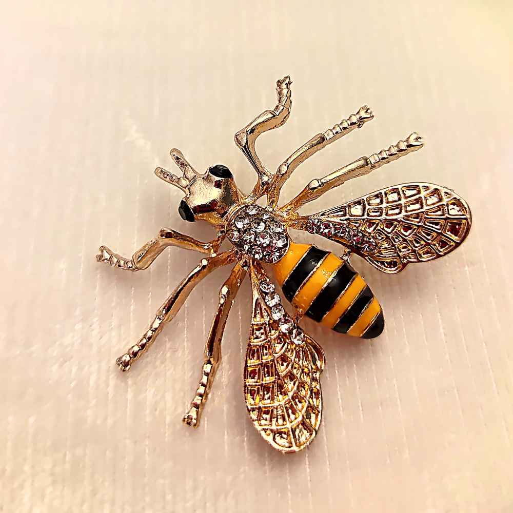 Price and Buy Metal Brooch Pin – Bee Design - Image 3