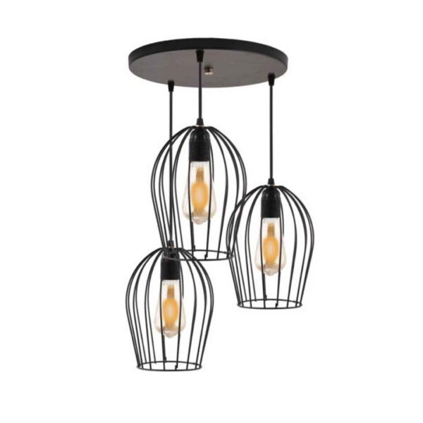 Price and Buy Metal Cluster Pendant Light With Black Metal Cage Lampshade_68fe4eda64899.jpeg Price and Buy Metal Cluster Pendant Light With Black Metal Cage Lampshade