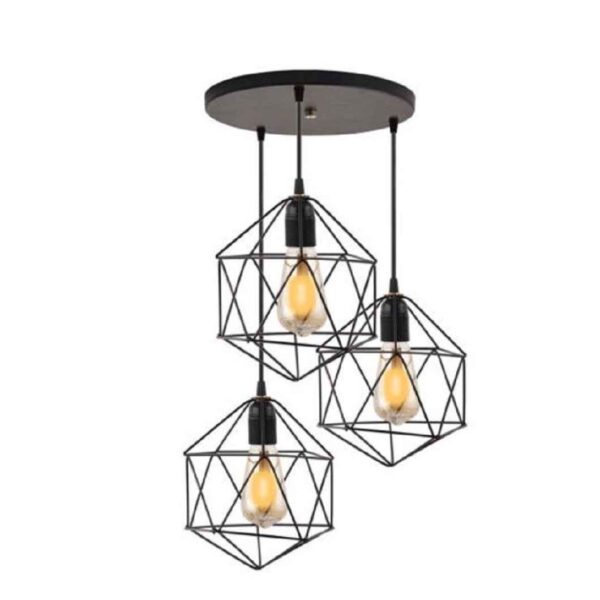 Price and Buy Metal Cluster Pendant Light with Metal Cage Lampshade Flush Mount_68fe4ead82788.jpeg Price and Buy Metal Cluster Pendant Light with Metal Cage Lampshade Flush Mount