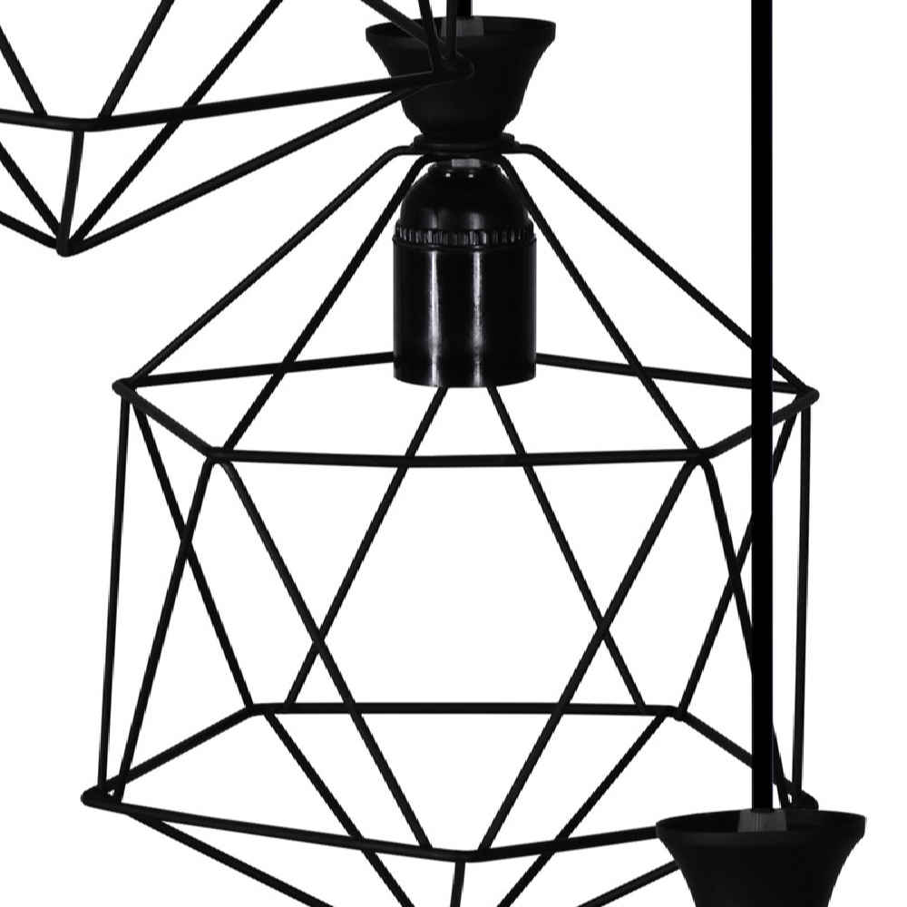 Price and Buy Metal Cluster Pendant Light with Metal Cage Shade Model Geometric - Image 3