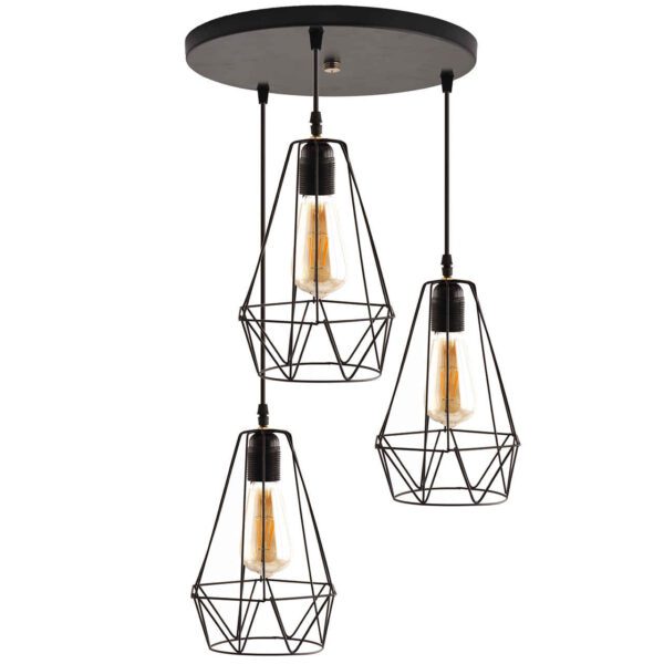 Price and Buy Metal Cluster Pendant Light with Metal Diamond Lampshade 3- Lights_68fe4ef97255e.jpeg Price and Buy Metal Cluster Pendant Light with Metal Diamond Lampshade 3- Lights