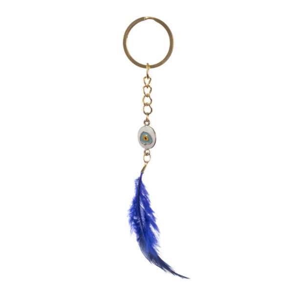 Price and Buy Metal Feather Keychain – Evil Eye Style_68fdf1baaea11.jpeg Price and Buy Metal Feather Keychain – Evil Eye Style