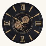 Price and Buy Metal Gear Wall Clock – Steampunk Mechanical Rotating Design
