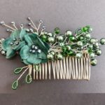 Price and Buy Metal Hair Comb with Delicate Flowers, Suitable for Ceremonies or Everyday Use – 2 Pcs - Image 3