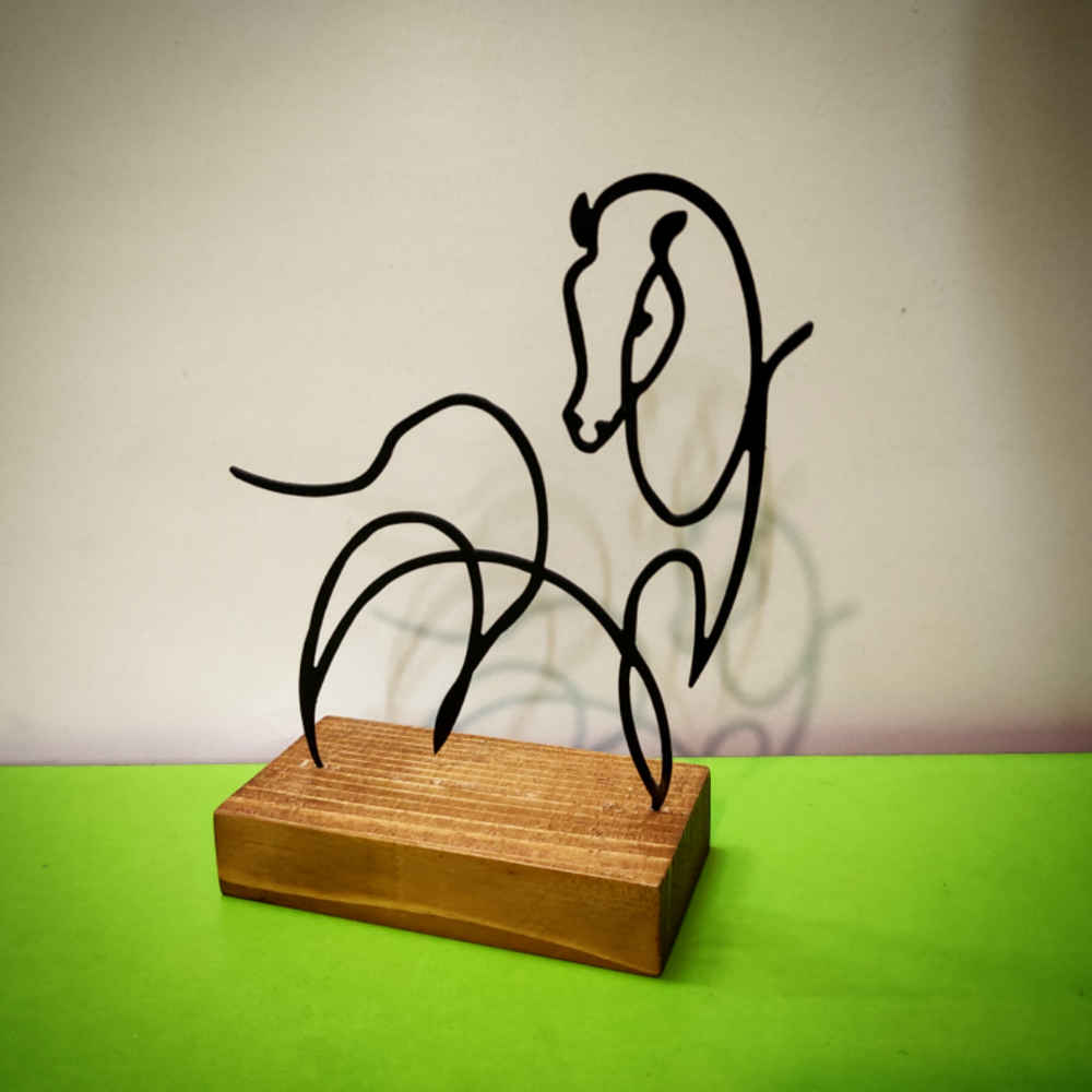 Price and Buy Metal Minimalist Figurine Artwork Sculpture Horse - Image 3