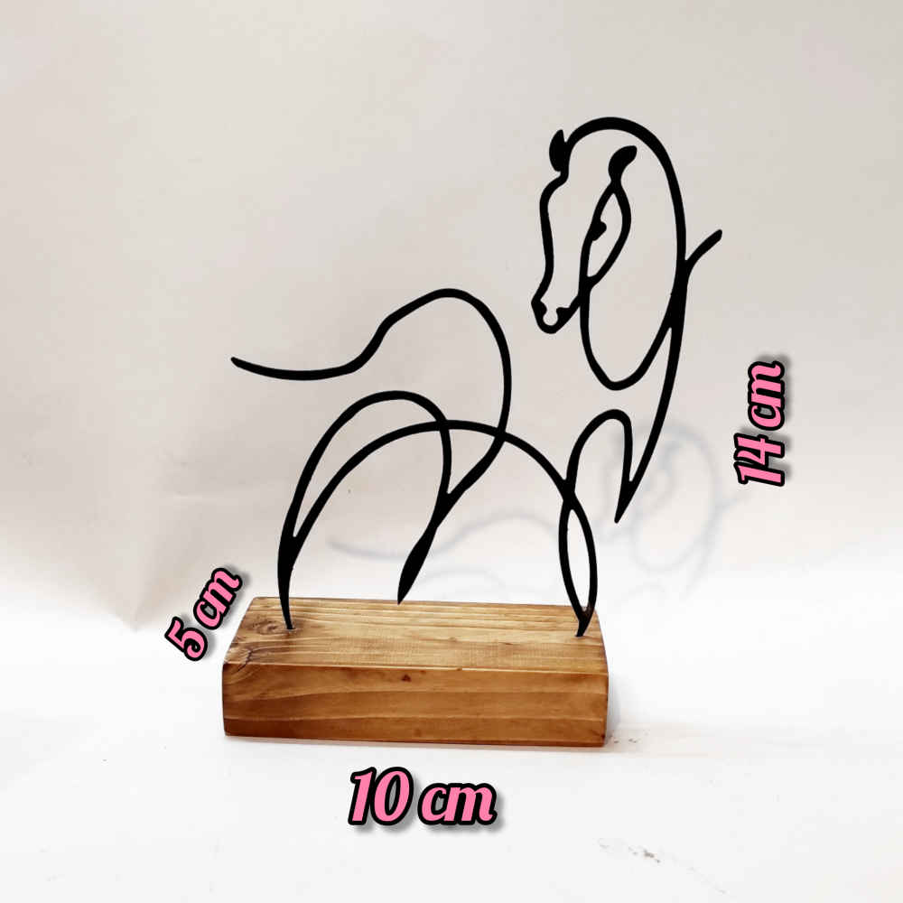 Price and Buy Metal Minimalist Figurine Artwork Sculpture Horse - Image 4