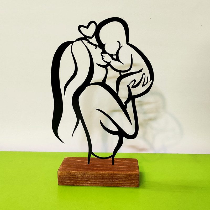 Price and Buy Metal Minimalist Figurine Artwork Sculpture Mother - Image 4