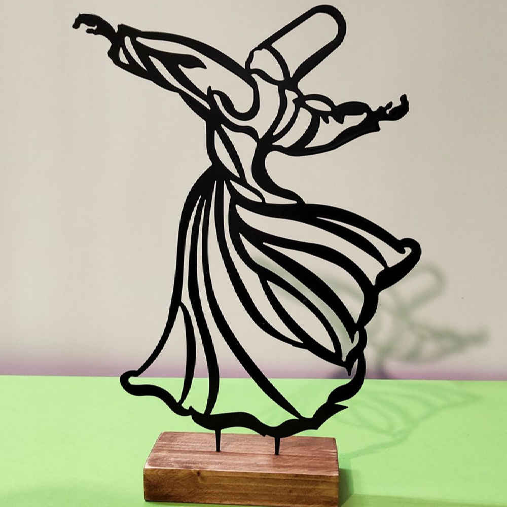 Price and Buy Metal Minimalist Figurine Artwork Sculpture Sama Dance - Image 4