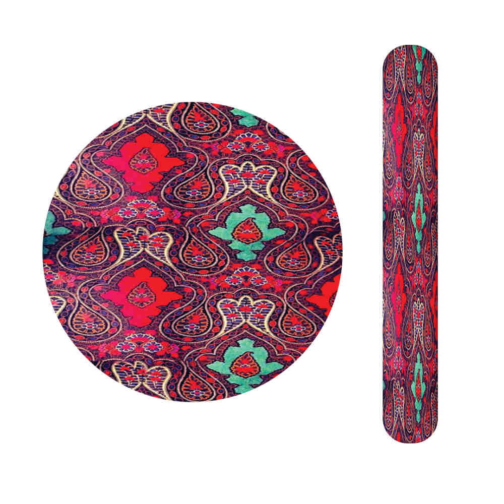 Price and Buy Metal Nail File and Mirror Set with Persian Inspired Sorkhabi Pattern