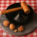 Price and Buy Metal Nutcracker with Wooden Hammer – Functional & Stylish Kitchen Accessory