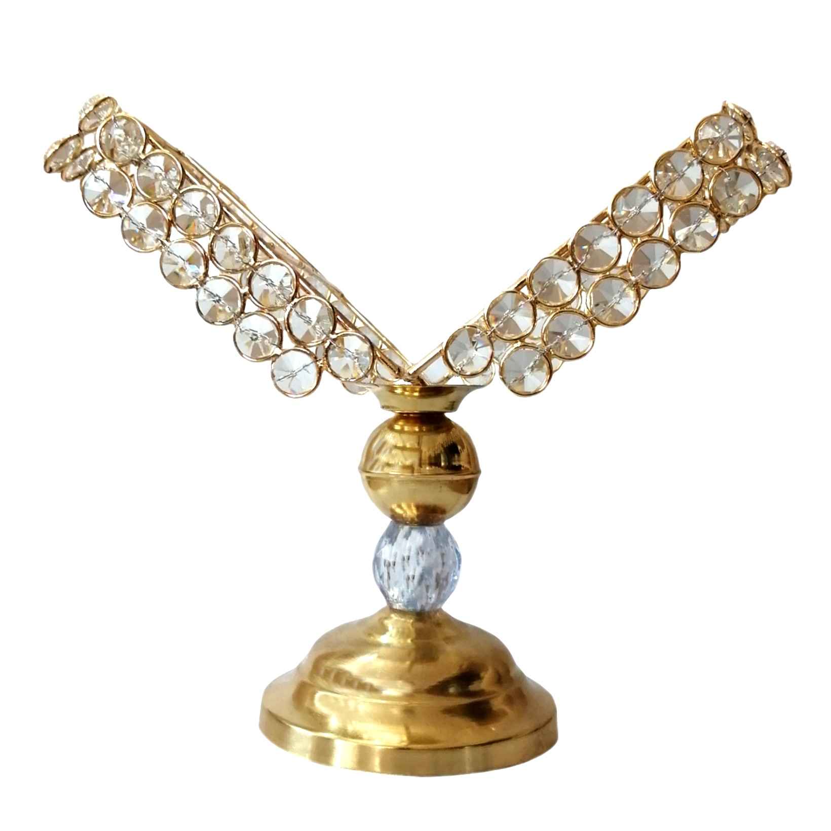 Price and Buy Metal Quran Stand Holder with Crystal Design for Bride Ceremonies
