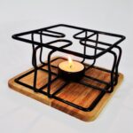 Price and Buy Metal Teapot Warmer with Wooden Base – Ideal for Serving Hot Tea and Coffee Anytime