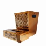 Price and Buy Metal Waste Basket & Tissue Box Set – Diamond Design