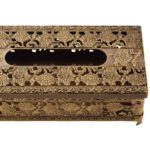 Price and Buy Metal Waste Basket & Tissue Box Set – Floral Design - Image 3