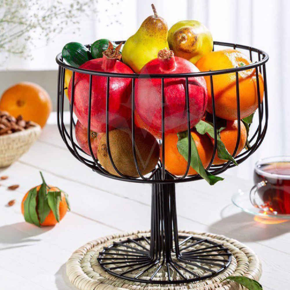 Price and Buy Metal Wire Fruit Basket Model Footed - Image 3