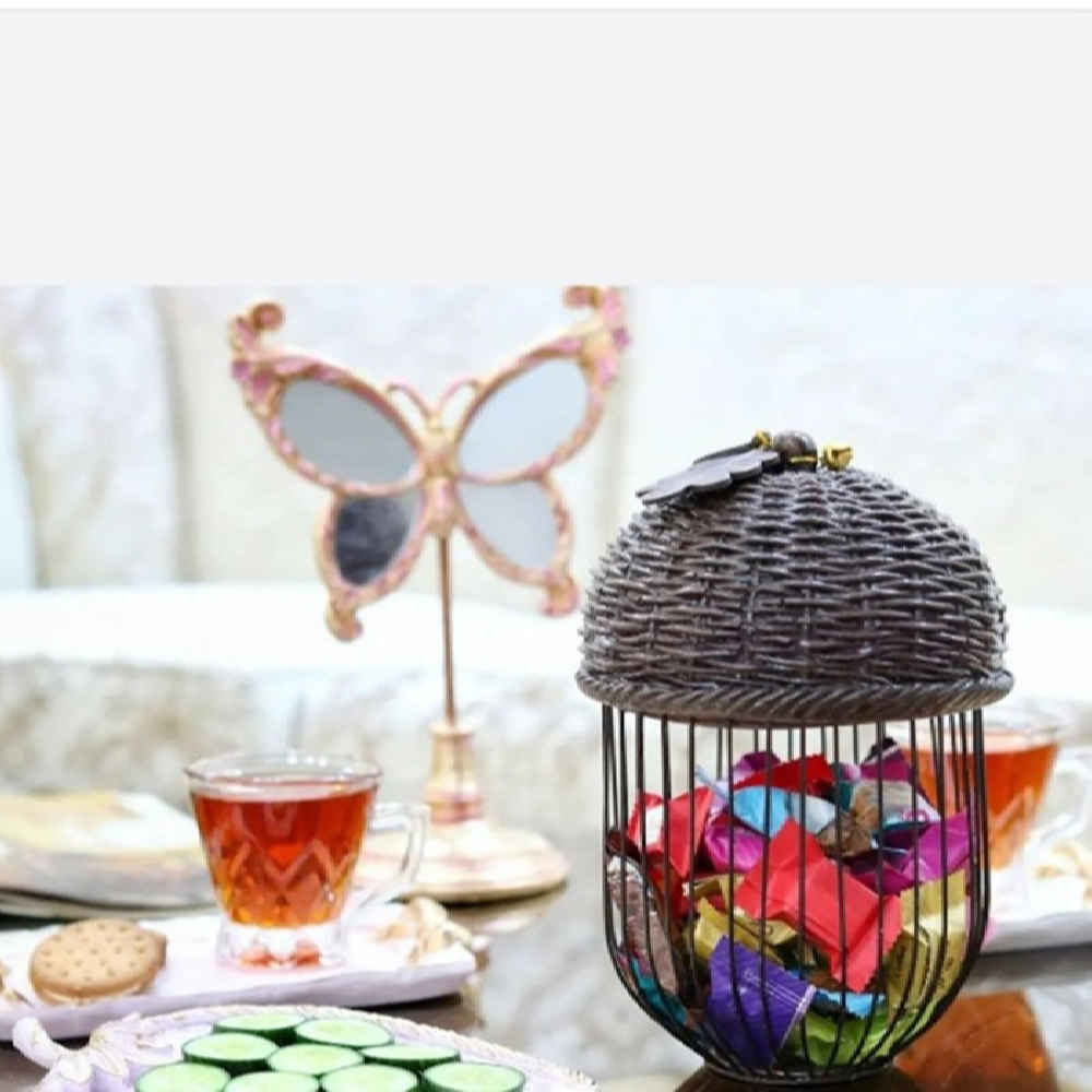 Price and Buy Metal Wire Fruit Basket Oak Shaped With Resin Door - Image 5