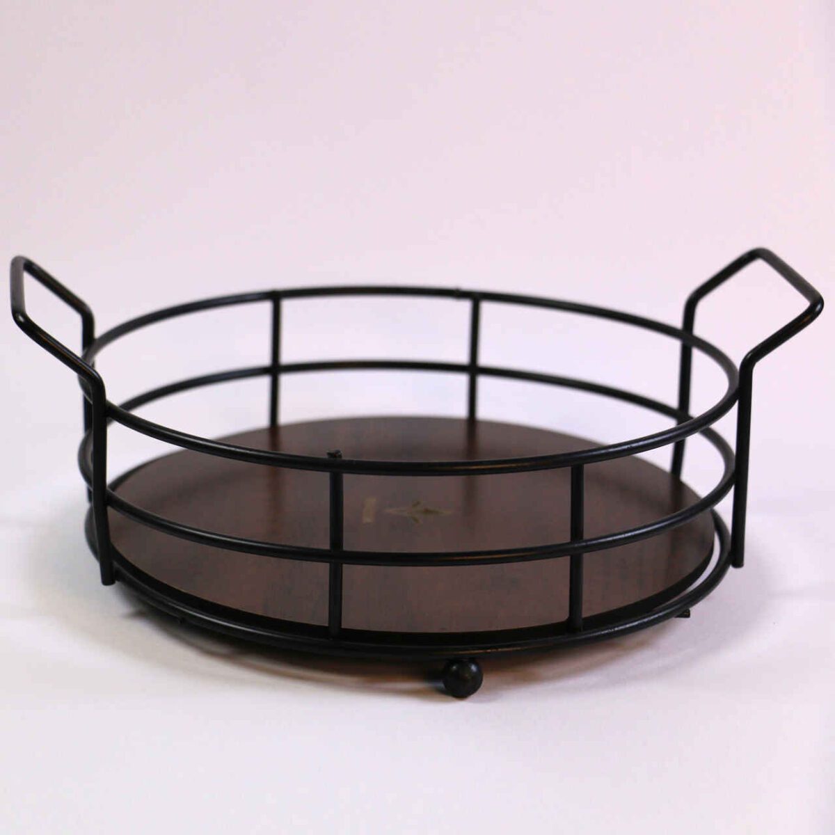 Price and Buy Metal Wire Fruit Basket With Detachable Wooden Base - Image 4