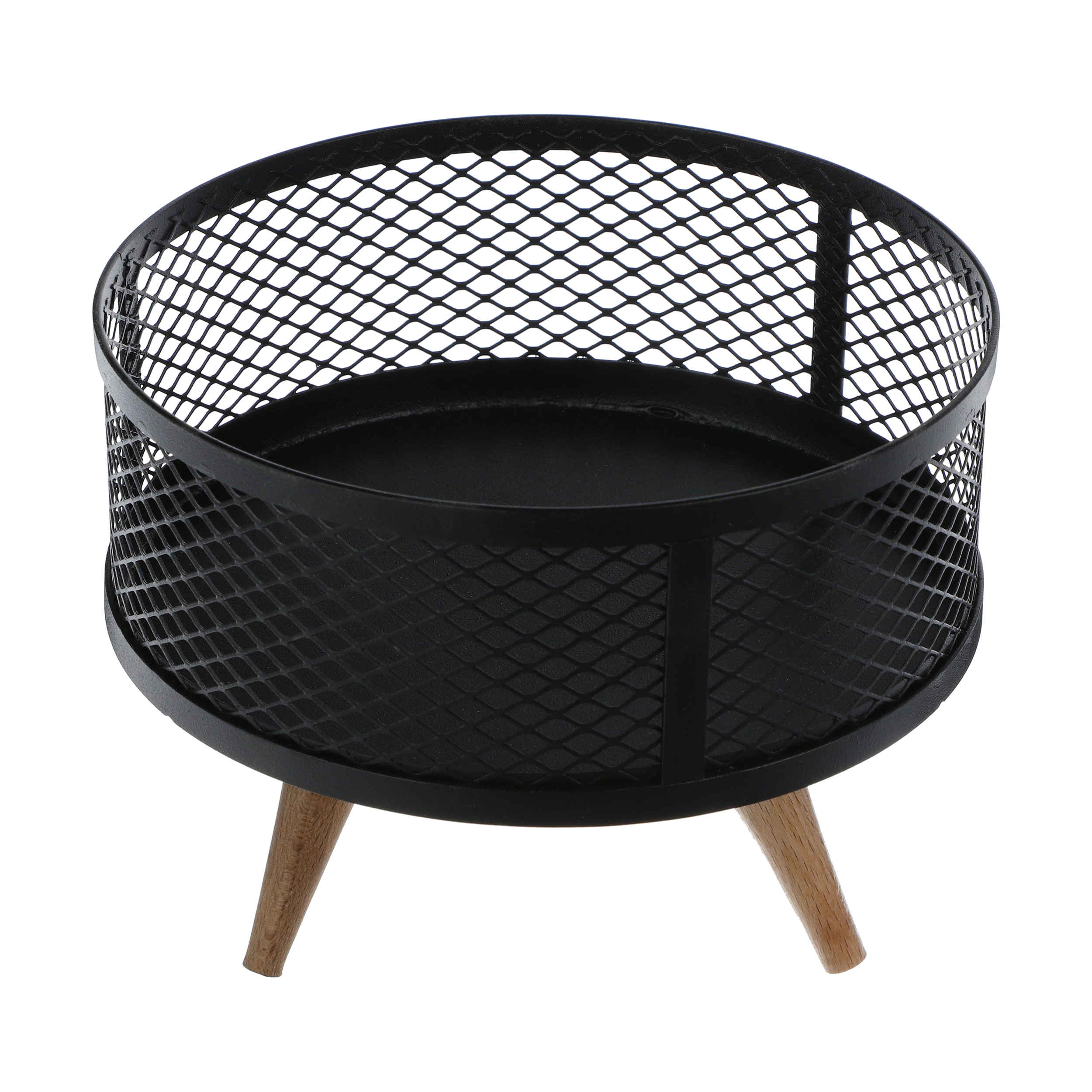Price and Buy Metal Wire Fruit Basket With Wooden Base Model Diana - Image 3