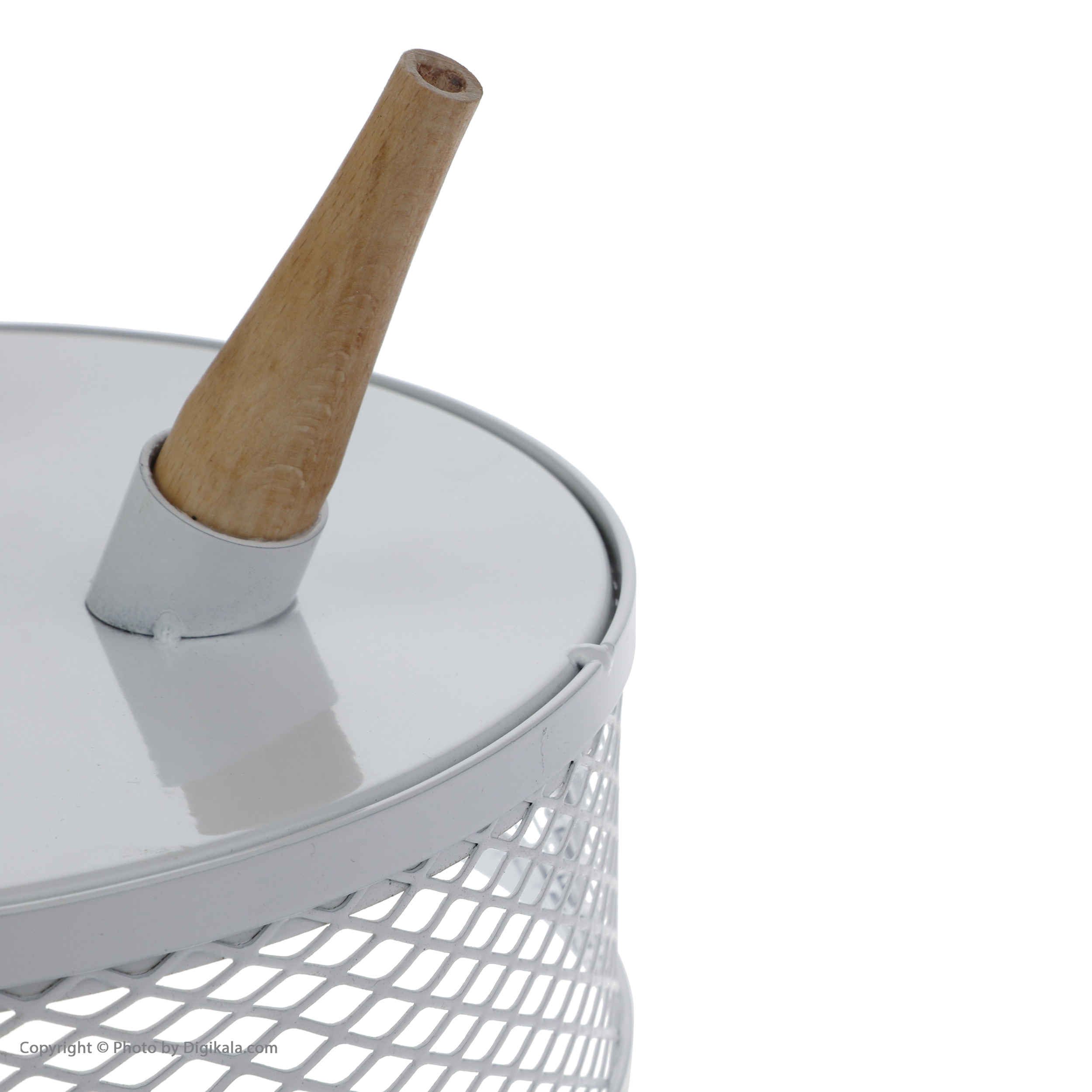 Price and Buy Metal Wire Fruit Basket With Wooden Base Model Diana - Image 4