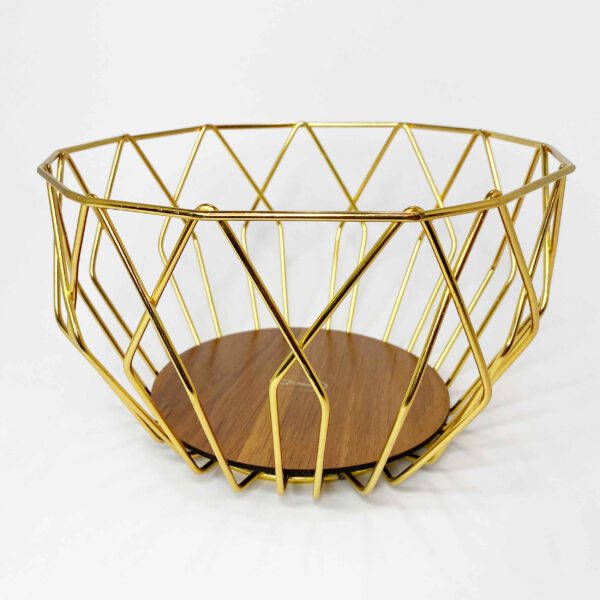 Price and Buy Metal Wire Fruit Basket With Wooden Base Model Geometric_68fe623c432e0.jpeg Price and Buy Metal Wire Fruit Basket With Wooden Base Model Geometric