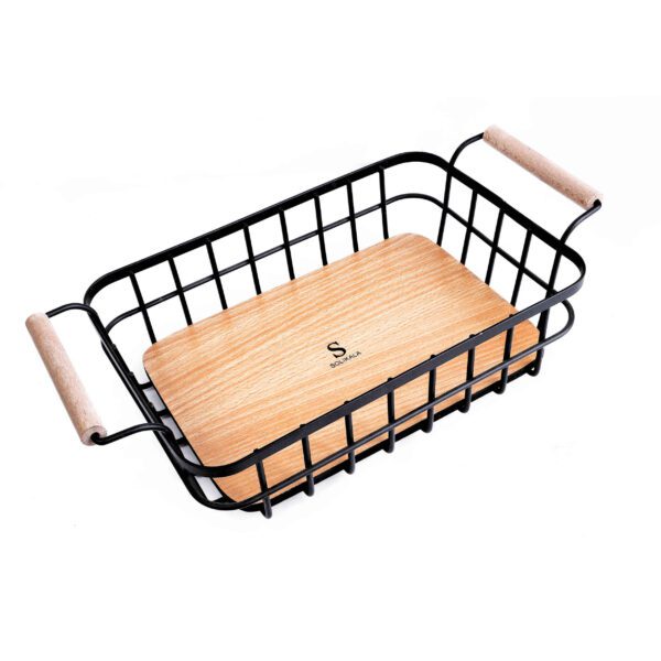 Price and Buy Metal Wire Fruit Basket With Wooden Handle & Base_68fe61cae23c0.jpeg Price and Buy Metal Wire Fruit Basket With Wooden Handle & Base