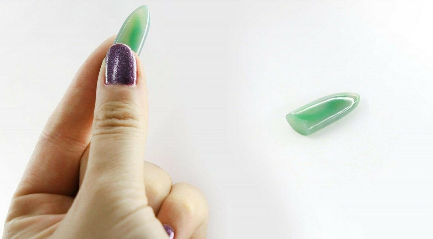 Price and Buy Mezrab Pick for Persian Tar Green Agate - Image 4