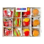 Price and Buy Mini Fast Food Erasers – Cute Burger, Pizza, Soda & Fries Set (x4) - Image 3