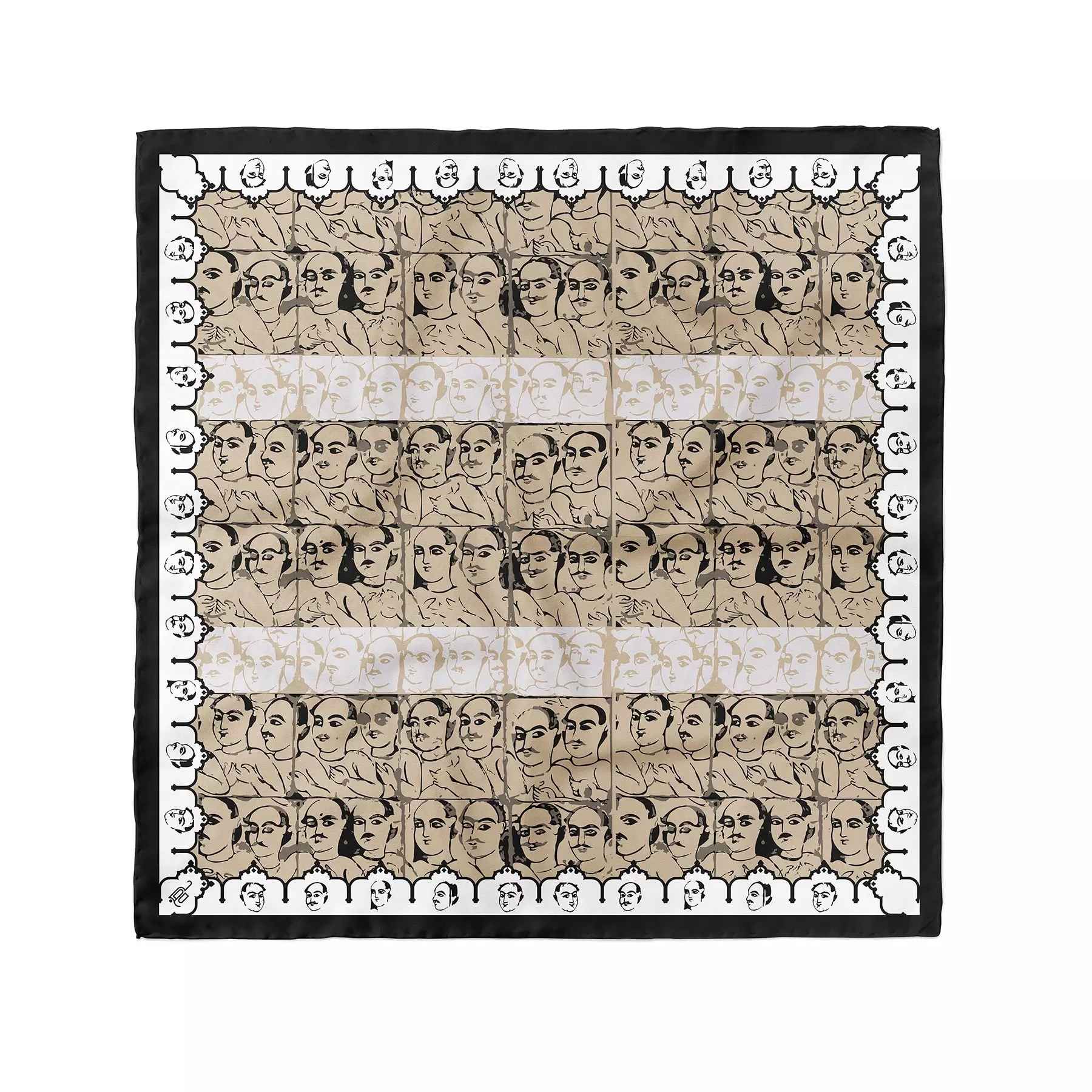 Price and Buy Mini Head Scarf for Women – Artistic Print Inspired by Qajar Tradition