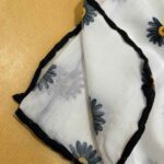 Price and Buy Mini Headscarf with Beautiful Chamomile Print – Elegant & Fresh - Image 3