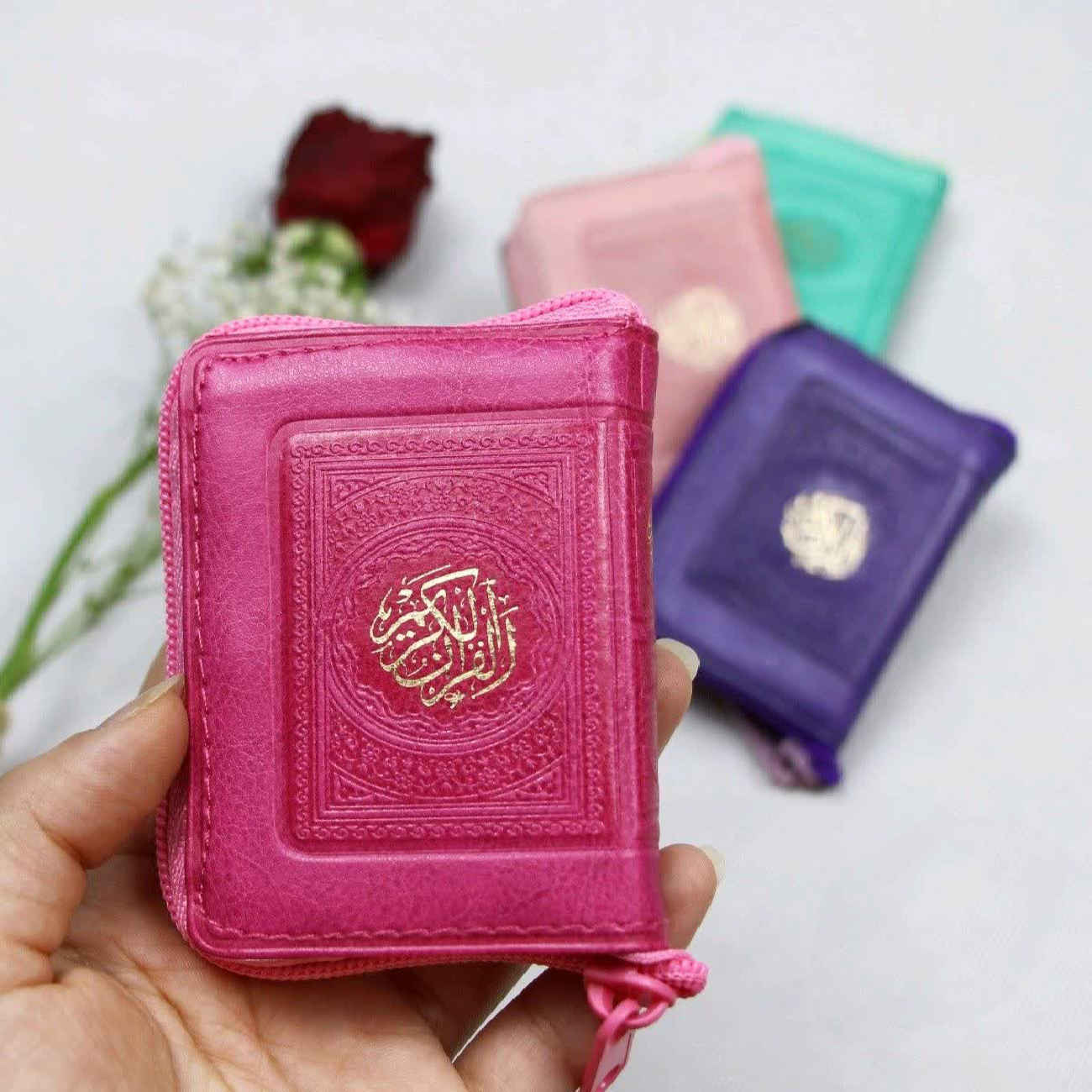 Price and Buy Mini Pocket Quran With Colorful Covers – Fits in Any Bag – 250g_69037e0516d65.jpeg Price and Buy Mini Pocket Quran With Colorful Covers – Fits in Any Bag – 250g - Image 1