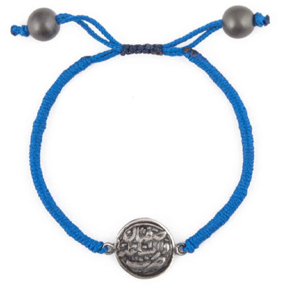 Price and Buy Minimalist Blue String Silver Bracelet – Rise Design - Image 3