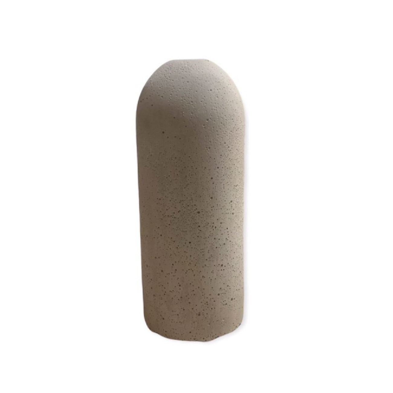 Price and Buy Minimalist Concrete Decorative Single Stem Vase Handcrafted Cylindrical Gray - Image 3