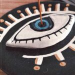 Price and Buy Minimalist Evil Eye Incense Holder – Aesthetic & Energetic Balance in Black - Image 3