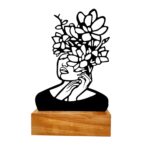 Price and Buy Minimalist Metal Cubist Woman Face Sculpture