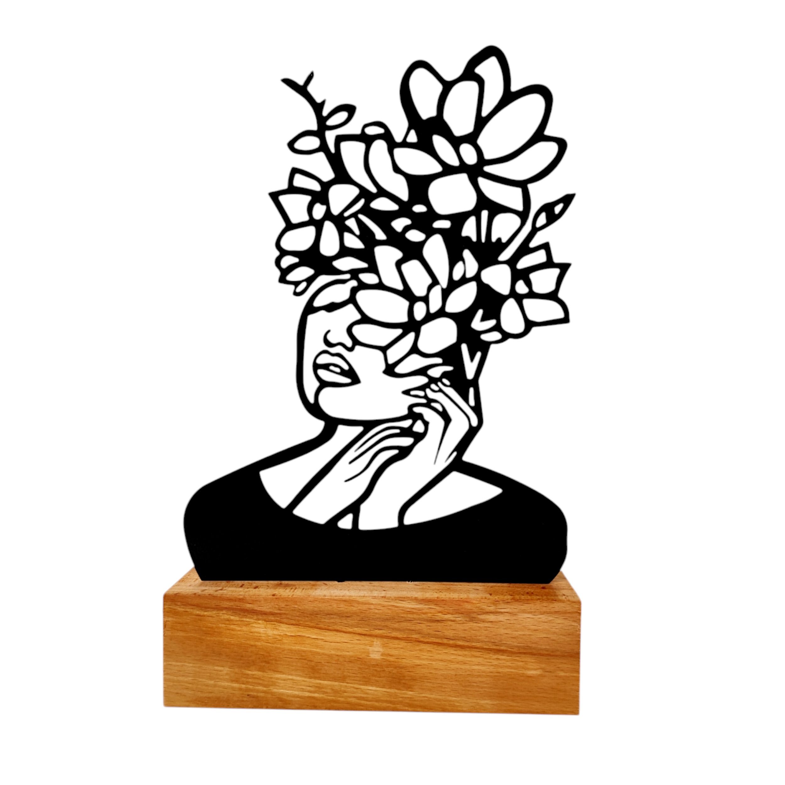 Price and Buy Minimalist Metal Cubist Woman Face Sculpture_690271af33a2d.jpeg Price and Buy Minimalist Metal Cubist Woman Face Sculpture - Image 1