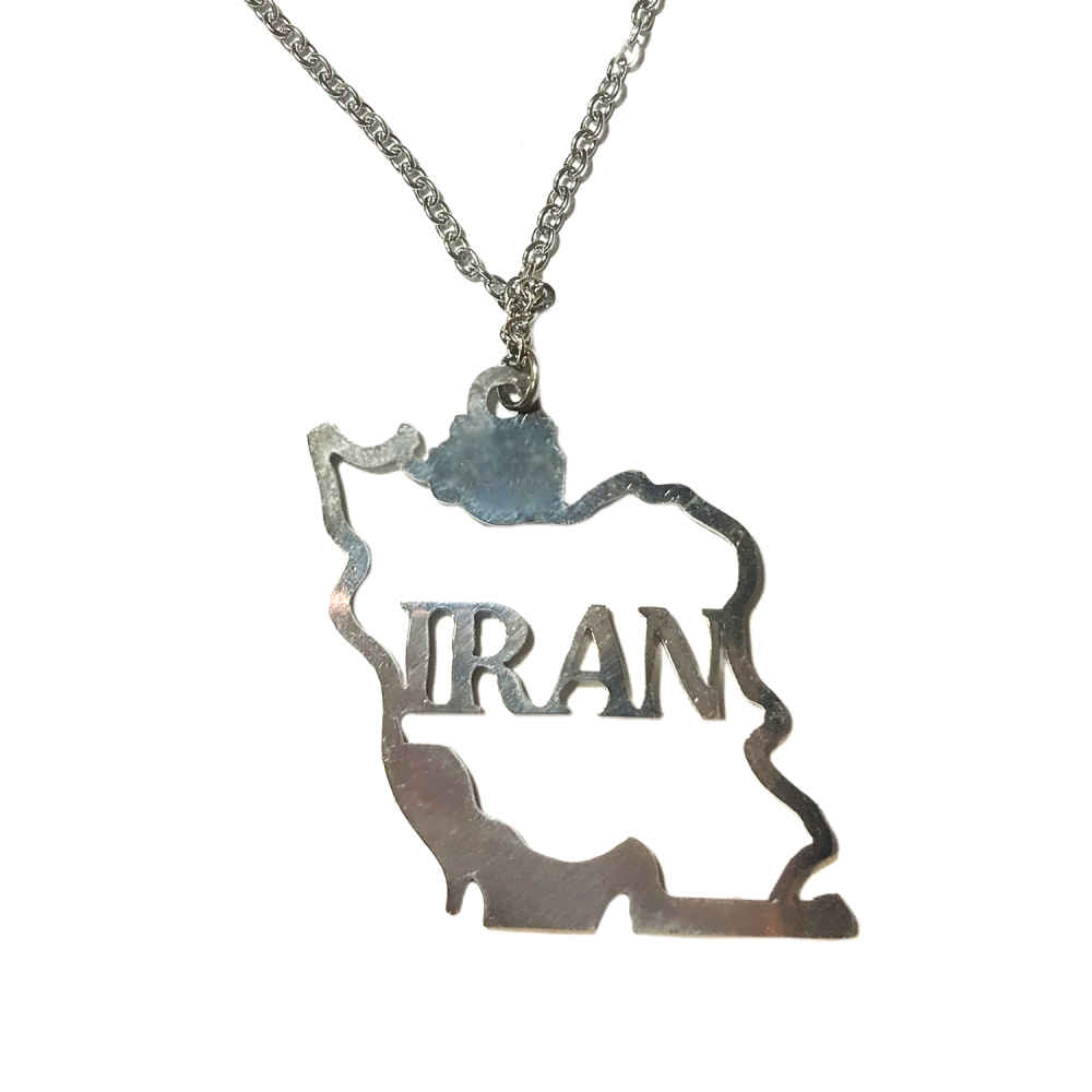 Price and Buy Minimalist Necklace with the Design Iran’s Map - Image 3