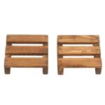 Price and Buy Minimalist Pallet Coaster Made of Wood – Suitable for Kitchens, Bars & Offices (Pack of 6)