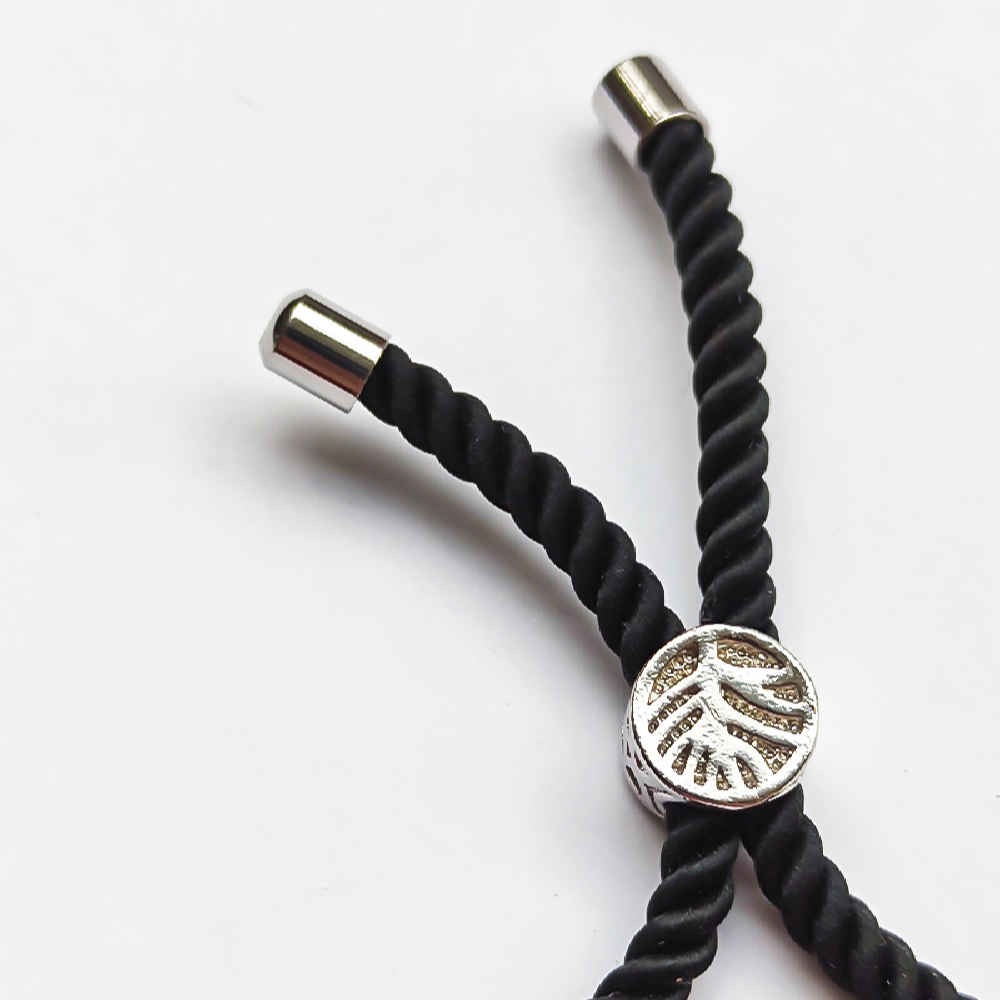 Price and Buy Minimalist Persian String Silver Bracelet – Black Janan Design - Image 3