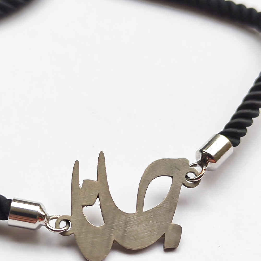 Price and Buy Minimalist Persian String Silver Bracelet – Black Janan Design - Image 4