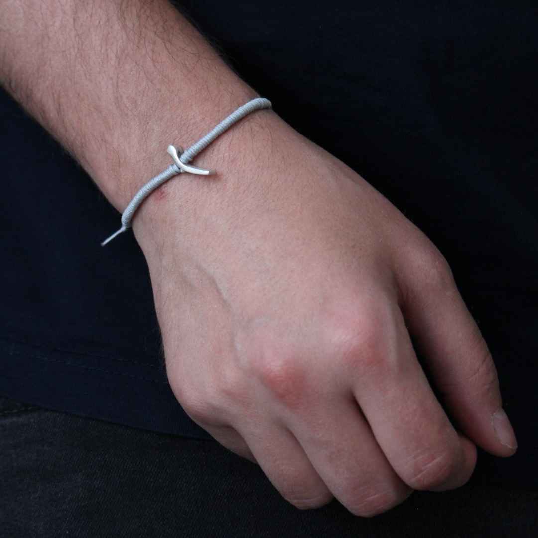Price and Buy Minimalist Persian String Silver Bracelet – Mim Model - Image 3