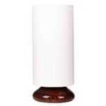 Price and Buy Minimalist Wooden Cylinder Table Lamp with White  Shade