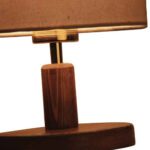 Price and Buy Minimalist Wooden Table Lamp & Bedside Handcrafted with White Shade Mitra - Image 3