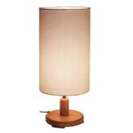 Price and Buy Minimalist Wooden Table Lamp & Bedside Handcrafted with White Shade Mitra - Image 5